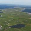 General oblique aerial view  of Westray looking across Loch Saintear, taken from the WNW.