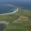 General oblique aerial view of Sanday looking towards Start Point, taken from the W.