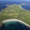 General oblique aerial view of North Ronaldsay, taken from the SW.