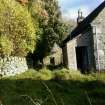 S row: house 1 with dairy in foreground and house 2 beyond