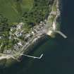 General oblique aerial view centred on the Ferry Terminal, taken from the ENE.