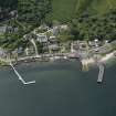 General oblique aerial view centred on the Ferry Terminal, taken from the NE.