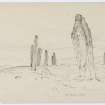 Sketch of the Ring of Brodgar, from Sketches of Scottish Antiquities by Waller Hugh Paton (1828-1895)
