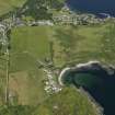 General oblique aerial view centred on the golf course at Port Righ with Carradale adjacent, taken from the S.