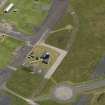 Oblique aerial view centred on the control tower, taken from the NW.