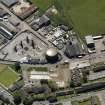 Oblique aerial view centred on the gas works, taken from the NE.