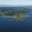 General oblique aerial view (distant) centred on the town, taken from the SE.