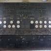 Interior, detail of switchgear panel for bulk supply power houses Nos.1-3.