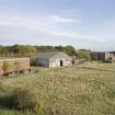 General view from NW looking to the raw material and cotton stores