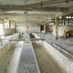 Interior.  View of savealls in the pulping and blending house with potcher bases adjacent.