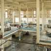 Interior. General view across main hall of the combustable charge container plant showing potcher frames.