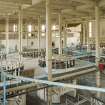 Interior. General view across main hall of the combustable charge container plant showing potcher frames.