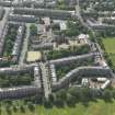 Oblique aerial view centred on Bruntisfield House with High School and Primary School adjacent, taken from the N.
