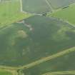 Oblique aerial view of the cropmarks of the settlement at Morham Mains, taken from the NNW.