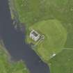 Oblique aerial view of Threave Castle, taken from the S.