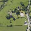 General oblique aerial view of Dundrennan Abbey, taken from the NNE.