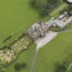 Oblique aerial view of Kinmount House and rose garden, taken from the NE.
