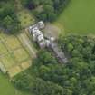 Oblique aerial view of Galloway House and formal garden, taken from the NE.