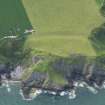 Oblique aerial view of Cruggleton Castle, taken from the SE.