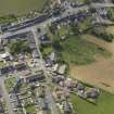 General oblique aerial view of Whithorn centred on St John's Church and Mansefield, taken from the ESE.