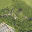Oblique aerial view of Castlewigg country house, taken from the SW.