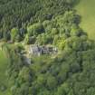 Oblique aerial view of Ravenstone Castle, taken from the S.