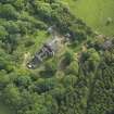 Oblique aerial view of Ravenstone Castle, taken from the NNE.