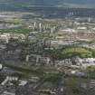 General oblique aerial view looking across Glasgow Catherdral and necropolis towards Royston and Sighthill, taken from the SSE.