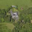 Oblique aerial view of Montgreenan stables, taken from the SE.