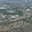 General view centred on the mtorway extension, taken from the SW.