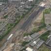 Oblique aerial view of motor way extension (Rutherglen section), taken from the NE.