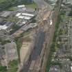 Oblique aerial view centred on the M74 extension work, Rutherglen area, taken from the ESE.