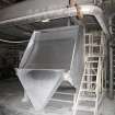 Interior. Building 2. Stock Preparation House, first floor, south wall. Hydrosieve for No.4 papermaking machine.
