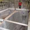 Interior. Building 4. Stock Broke Bleaching Plant, first floor: east and centre bleaching chests looking S.