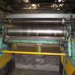 Interior. Building 3. No. 4 Paper Machine House, ground floor. Dry end of No.4 Paper Making Machine.