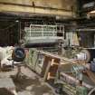 Interior. Building 17, view of Wet end of no.5 Paper Making Machine.