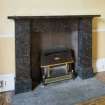 Interior. Ground floor. Dining room. Fireplace. Detail