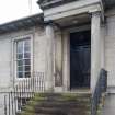 Entrance steps and portico. Detail