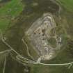 Oblique aerial view of Heddle Hill limestone quarry, looking W.