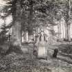 View of woman hunting probably in the grounds of Inchrye Abbey.

