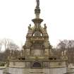 View of the Stewart Memorial Fountain, Kelvingrove Park, Glasgow after restoration, taken from NNE
