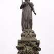 Detail of statue (Ellen Douglas, the Lady of the Lake) as restored atop the Stewart Memorial Fountain, Kelvingrove Park, Glasgow