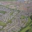 Oblique aerial view of the housing in the Pitcorthie area of Dunfermline, taken from the SW.