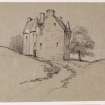 Drawing of Barcaldine Castle.
