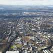 General oblique aerial view of Glasgow looking W centred on the Pollockshields area, south of the River Clyde, taken from the E.