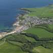 General oblique aerial view centred on the town of Cullen, taken from the WSW.