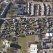 Oblique aerial view centred on the streets, taken from the NE.