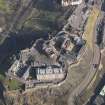 General oblique aerial view centred on the castle, taken from the SW.
