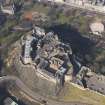 General oblique aerial view centred on the castle, taken from the SE.