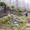 The remains of a structure, which probably housed the apparatus for making whisky.